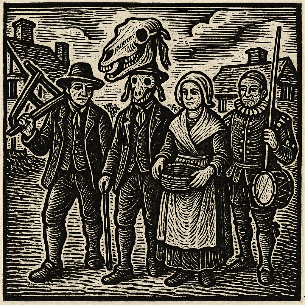 Figures from forgotten folk traditions